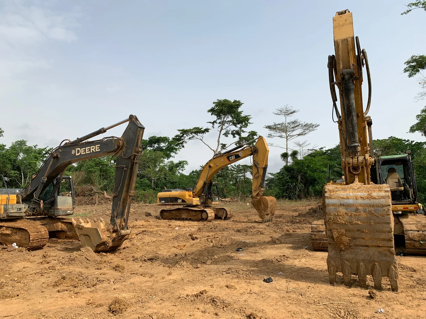 Excavators at a mine in Blockdor’s field archive
